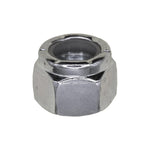 3/8"-24 Nylon Insert Hex Stop Nut, Zinc