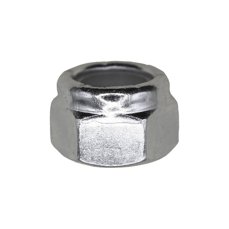 7/16"-14 Nylon Insert Hex Stop Nut, Zinc