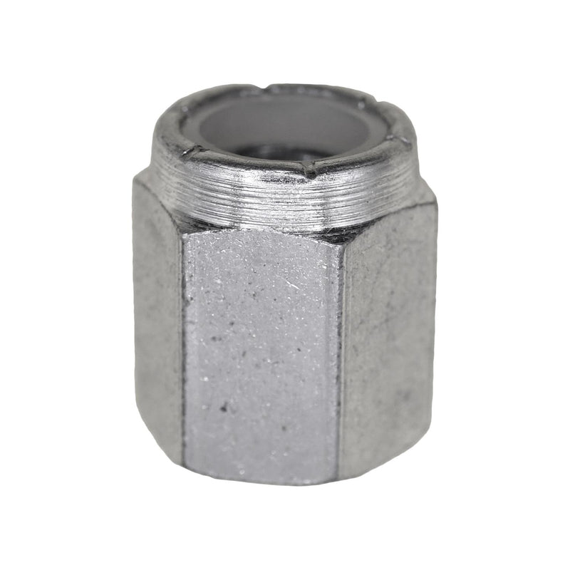 7/16"-20 Nylon Insert Hex Stop Nut, Zinc