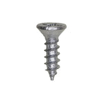 1/2" Phillips Flat Head Wood Screw, Zinc
