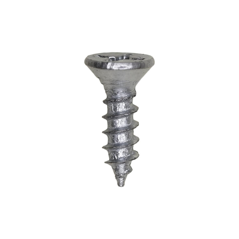 1/2" Phillips Flat Head Wood Screw, Zinc