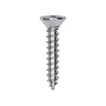 3/4" Phillips Flat Head Wood Screw, Zinc