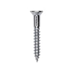 1" Phillips Flat Head Wood Screw, Zinc