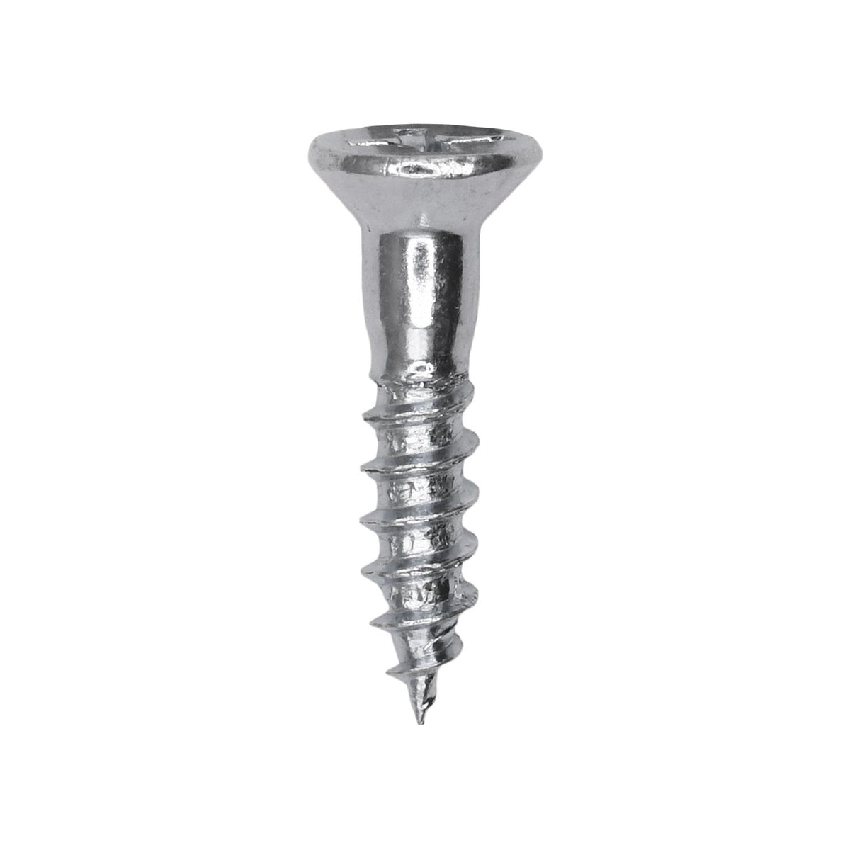 3/4" Phillips Flat Head Wood Screw, Zinc