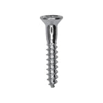 1" Phillips Flat Head Wood Screw, Zinc