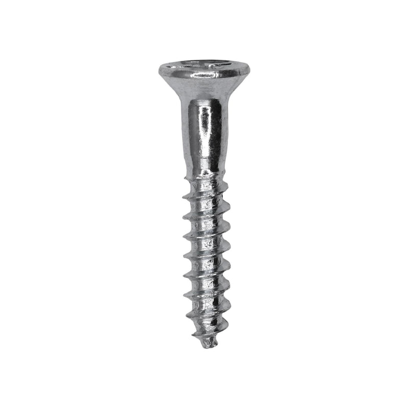 1" Phillips Flat Head Wood Screw, Zinc