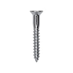 1-1/4" Phillips Flat Head Wood Screw, Zinc
