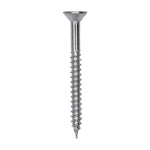 1-3/4" Phillips Flat Head Wood Screw, Zinc