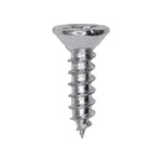 3/4" Phillips Flat Head Wood Screw, Zinc