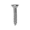 1" Phillips Flat Head Wood Screw, Zinc