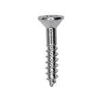 1" Phillips Flat Head Wood Screw, Zinc