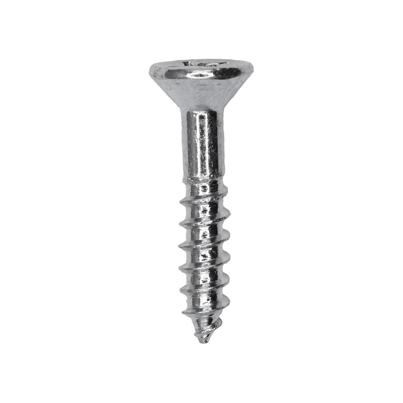 1" Phillips Flat Head Wood Screw, Zinc