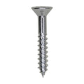 1-1/4" Phillips Flat Head Wood Screw, Zinc