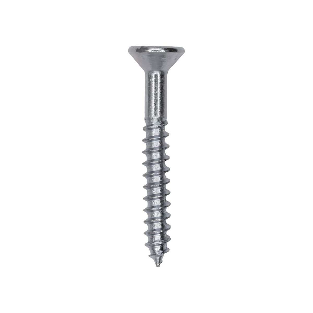 1-1/2" Phillips Flat Head Wood Screw, Zinc