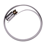 4-1/4" 300 Stainless Steel Band & Saddle, Steel Screw Hose Clamps, Plated Screw & Housing