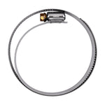 4-3/4" 300 Stainless Steel Band & Saddle, Steel Screw Hose Clamps, Plated Screw & Housing