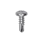 #8x7/16" Phillips Pan Head Teks Screw, Type 2 Self-Drilling Tek, Zinc