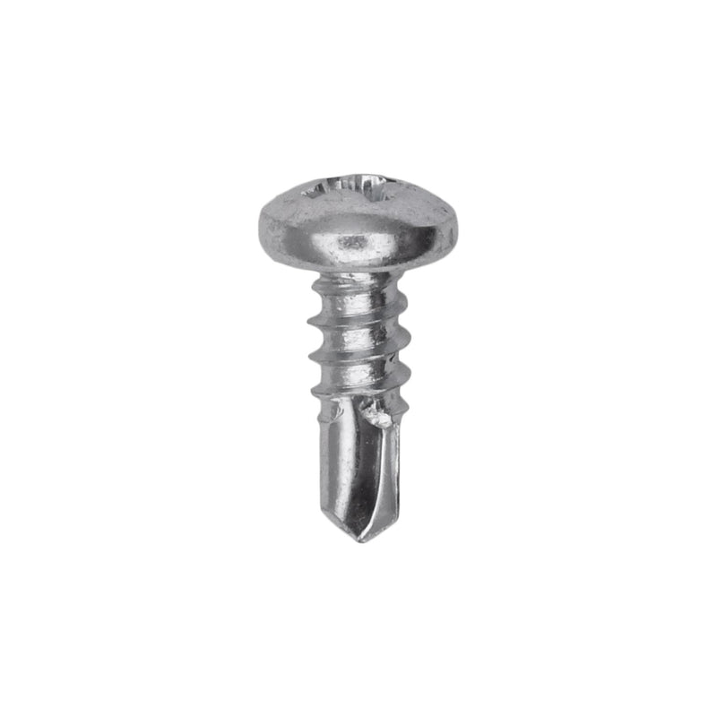 #8x7/16" Phillips Pan Head Teks Screw, Type 2 Self-Drilling Tek, Zinc