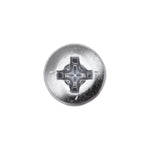 #8x3/4" Phillips Pan Head Teks Screw, Type 2 Self-Drilling Tek, Zinc