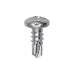 #10x1/2" Phillips Pan Head Teks Screw, Type 2 Self-Drilling Tek, Zinc