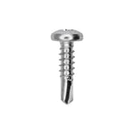 #10x3/4" Phillips Pan Head Teks Screw, Type 2 Self-Drilling Tek, Zinc