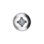 #10x3/4" Phillips Pan Head Teks Screw, Type 2 Self-Drilling Tek, Zinc