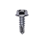 #8x7/16" Hex Head Washer Teks Screw, Type 2 Self-Drilling Tek, Zinc
