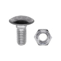 5/16"-18x3/4" Round Head Bumper Bolt And Lock Nut, Zinc