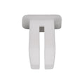 1/4" White Nylon Nut Or Screw, #8