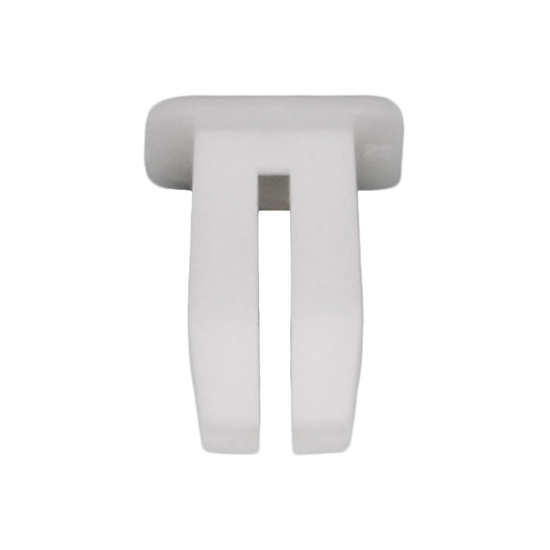1/4" White Nylon Nut Or Screw, #8