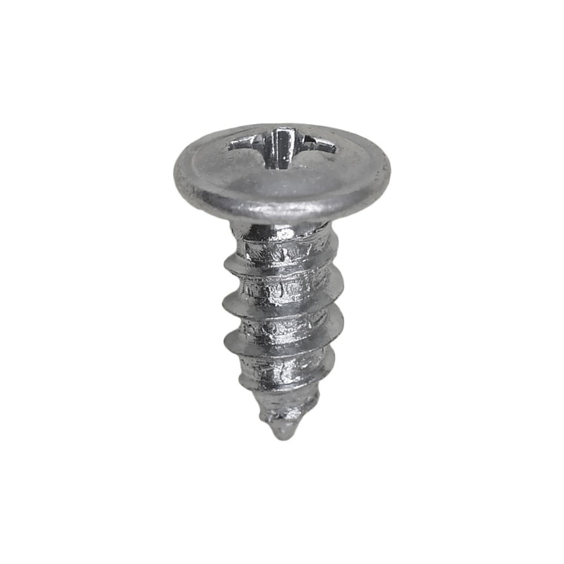 #8-18x3/8" Phillips Truss Head Special Round Washer Tapping Screw, Type A/AB, 9/32" Washer, Zinc