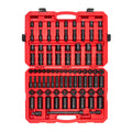 1/2 Inch Drive Shallow and Deep 6-Point Impact Socket Set with Case, 87-Piece (5/16 - 1-1/4 in., 8-32 mm)