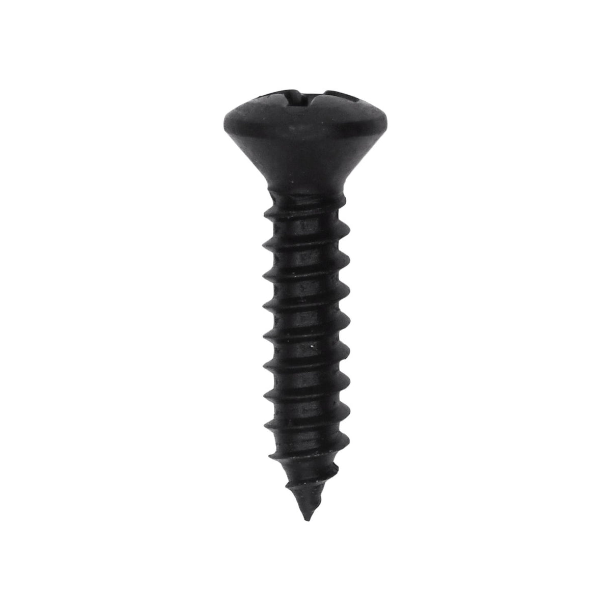 #8x3/4" Phillips Oval Head Tapping Screw Oxide, Type A/AB, Black Oxide, Standard