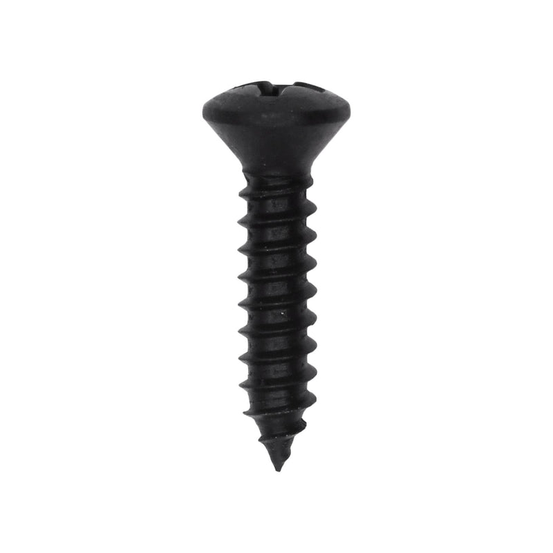 #8x3/4" Phillips Oval Head Tapping Screw Oxide, Type A/AB, Black Oxide, Standard