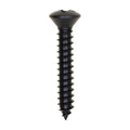 #8x1" Phillips Oval Head Tapping Screw Oxide, Type A/AB, Black Oxide, Standard