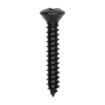 #8x1" Phillips Oval Head Tapping Screw Oxide, Type A/AB, Black Oxide, Standard
