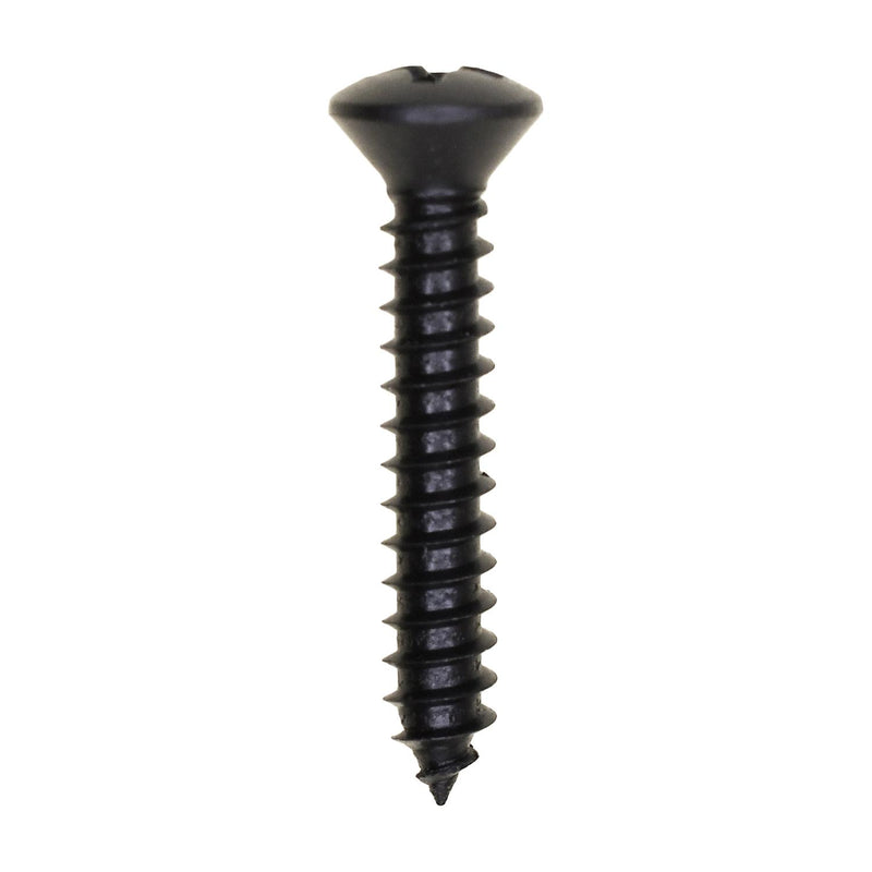 #8x1" Phillips Oval Head Tapping Screw Oxide, Type A/AB, Black Oxide, Standard