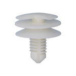 5/16"x1/2" White Nylon Trim Panel Retainer, 3/4" Head
