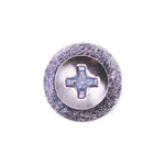 #8x3/8" Phillips Truss Head Oval Washer Tapping Screw, Type A/AB, 3/8" Washer, Zinc