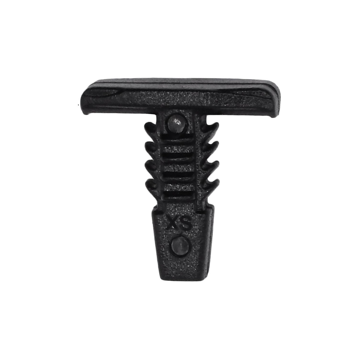 3/16"x7/16" Black Nylon Weatherstrip Retainer, 3/16"x1/2" Head