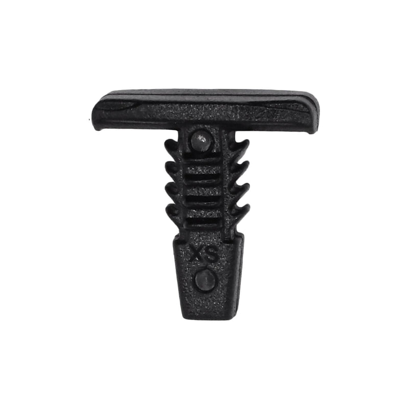 3/16"x7/16" Black Nylon Weatherstrip Retainer, 3/16"x1/2" Head