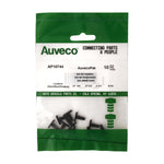 3/16"x7/16" Black Nylon Weatherstrip Retainer, 3/16"x1/2" Head