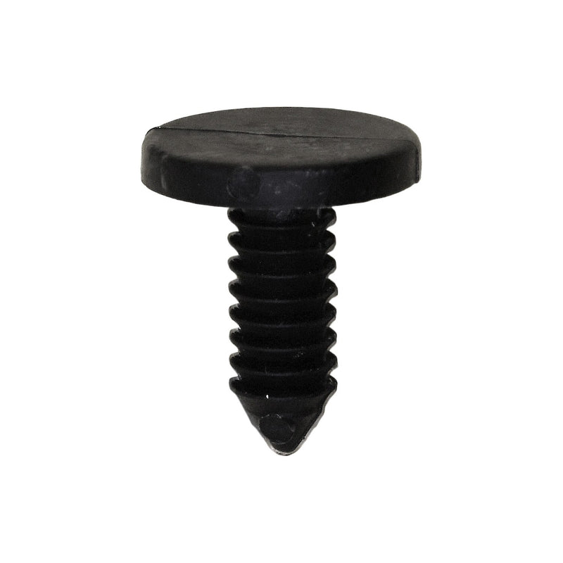 5/32"x3/8" Black Nylon Weatherstrip Retainer, 13/32" Head