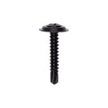 #8x1" Phillips Oval Head SEMS Countersunk Washer Tek, Type 2 Self-Drilling Tek, Black Phosphate, #8-18x1", COUNTERSUNK
