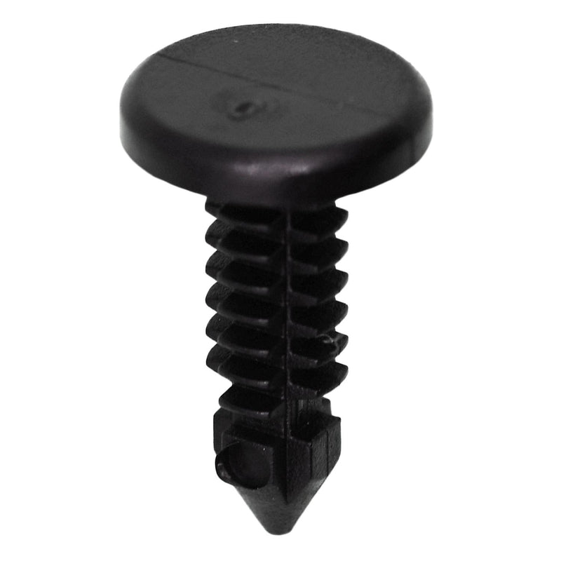 3/16"x5/8" Black Nylon Weatherstrip Retainer Amc, 7/16" Head