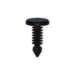 3/16"x5/8" Black Nylon Weatherstrip Retainer Amc, 7/16" Head