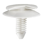 5/16"x11/16" White Nylon Door Trim Fir Tree Retainer Amc, 15/16" Head