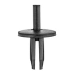 1/4"x5/8" Black Push-Type Retainer, 11/16" Head