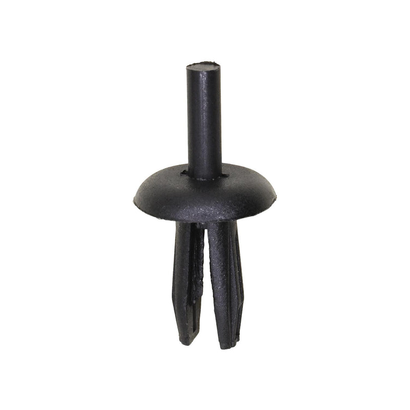 1/4"x5/8" Black Fender Shield Push-Type Retainer, 19/32" Head