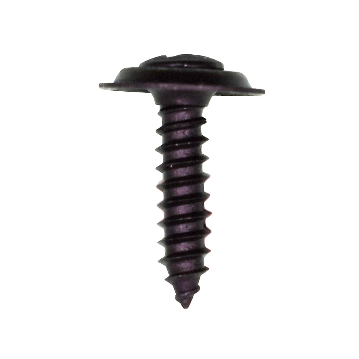 #8x3/4" Phillips Oval Head SEMS Tapping Screw, Type A/AB, Black Phosphate